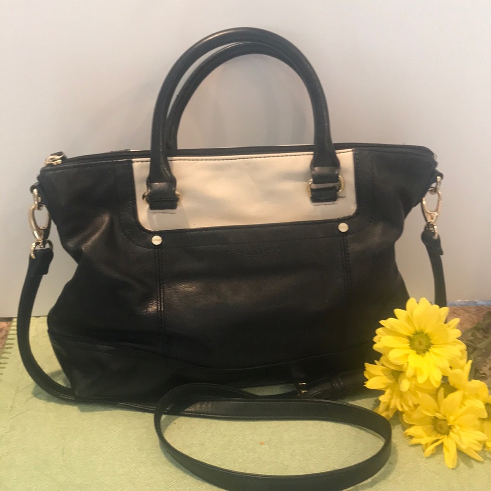 Tignanello Two tone Crossbody Leather Bag